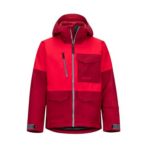 Marmot Ski Jacket Red Yellow NZ - Carson Jackets Mens NZ8140952